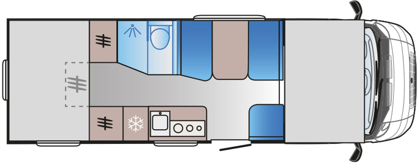 Fahrzeugabbildung Sun Living A 75DP Dülmener Edition Markise Lade-Booster