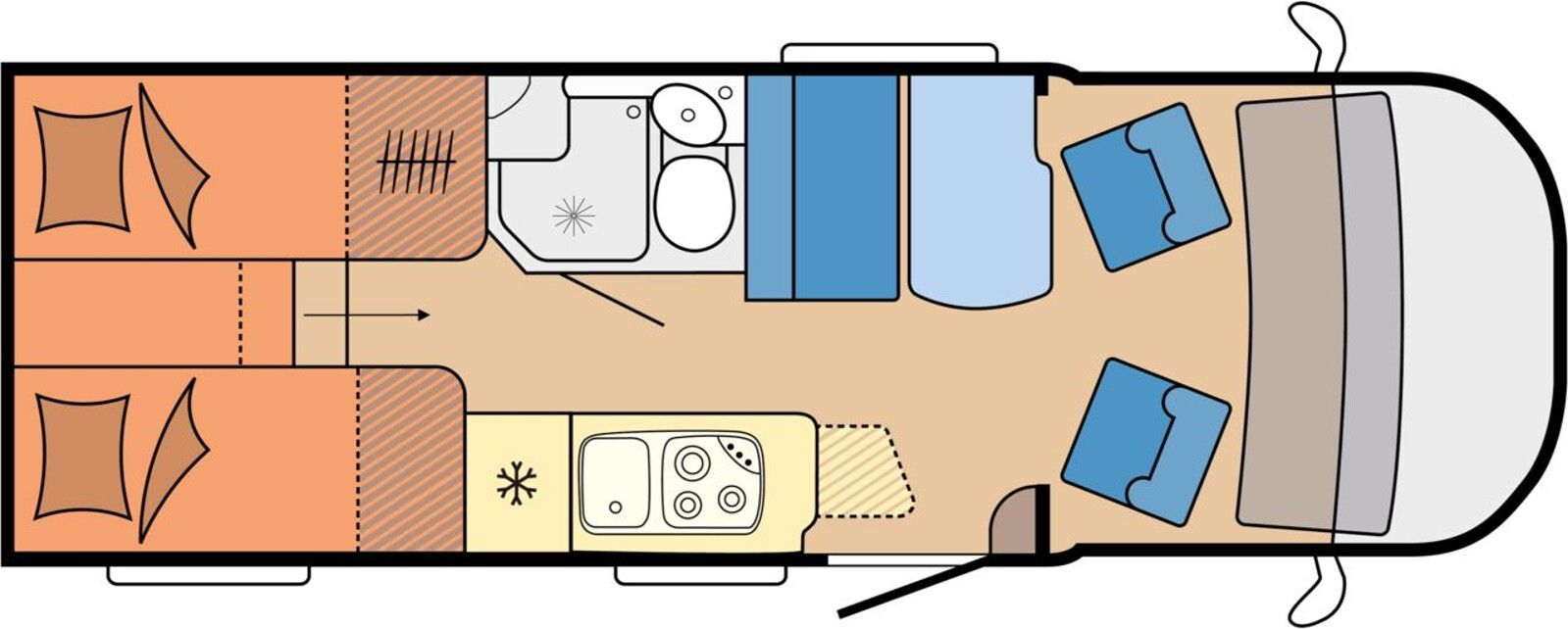 Fahrzeugabbildung Hobby Optima OnTour Edition F V65 GE Wifi GFK RFK