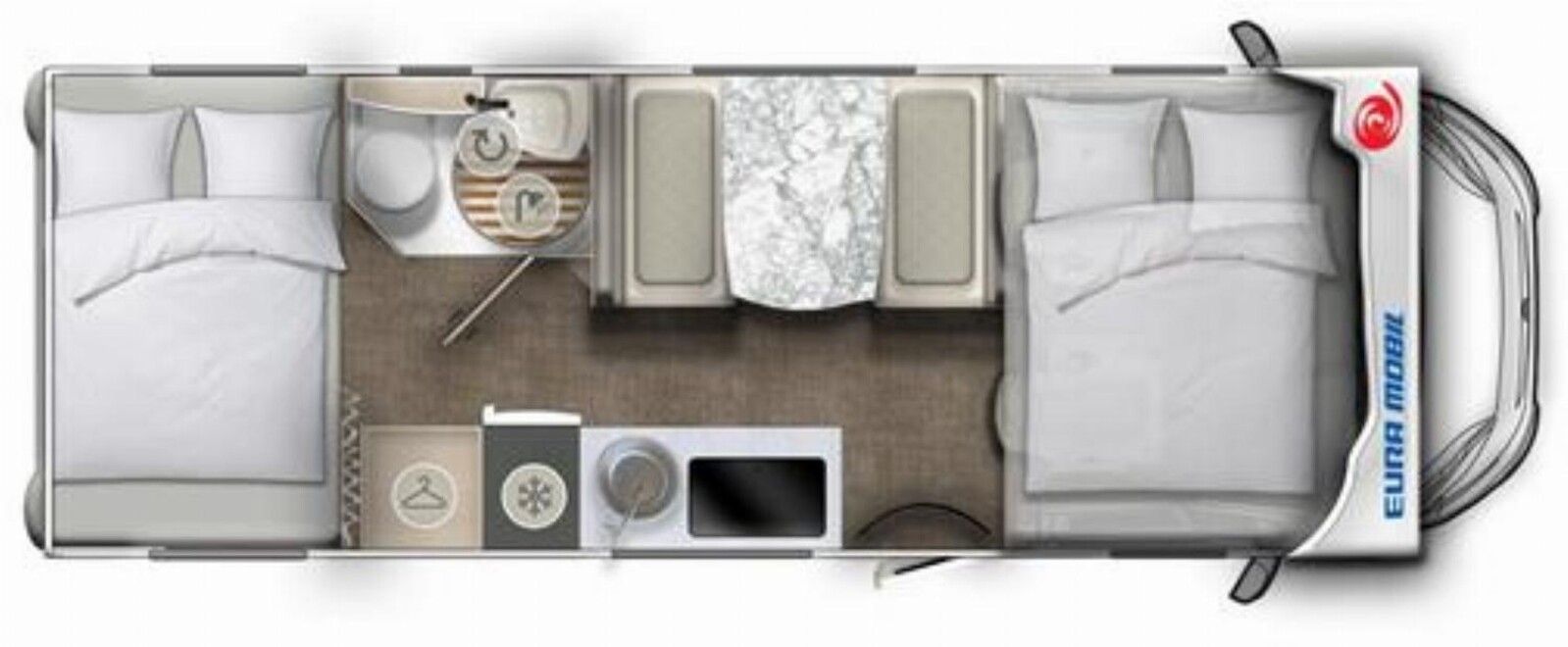 Fahrzeugabbildung Eura Mobil Activa One 690 HB  Heizung Combi 6 E  Winterfest