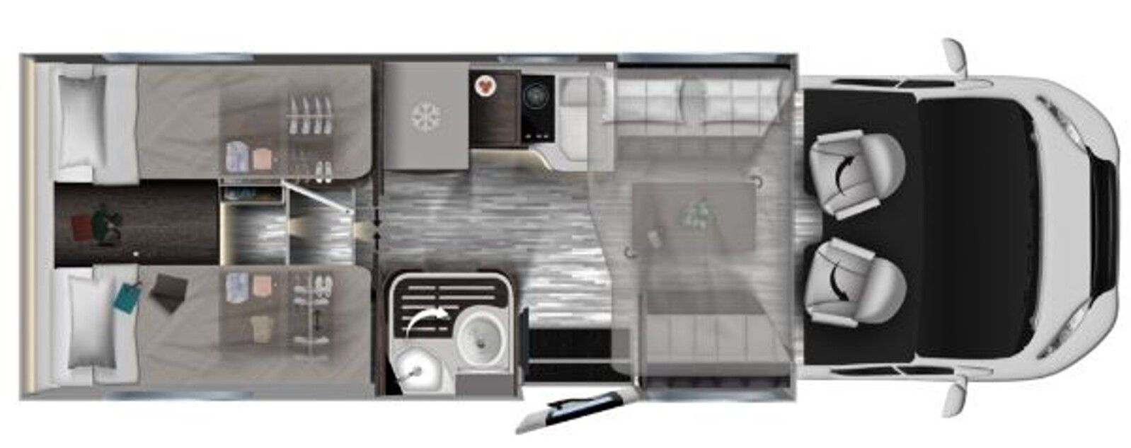 Fahrzeugabbildung Mobilvetta Krosser P86 B Lithium Solar ACC Wifi TV Combi 6E