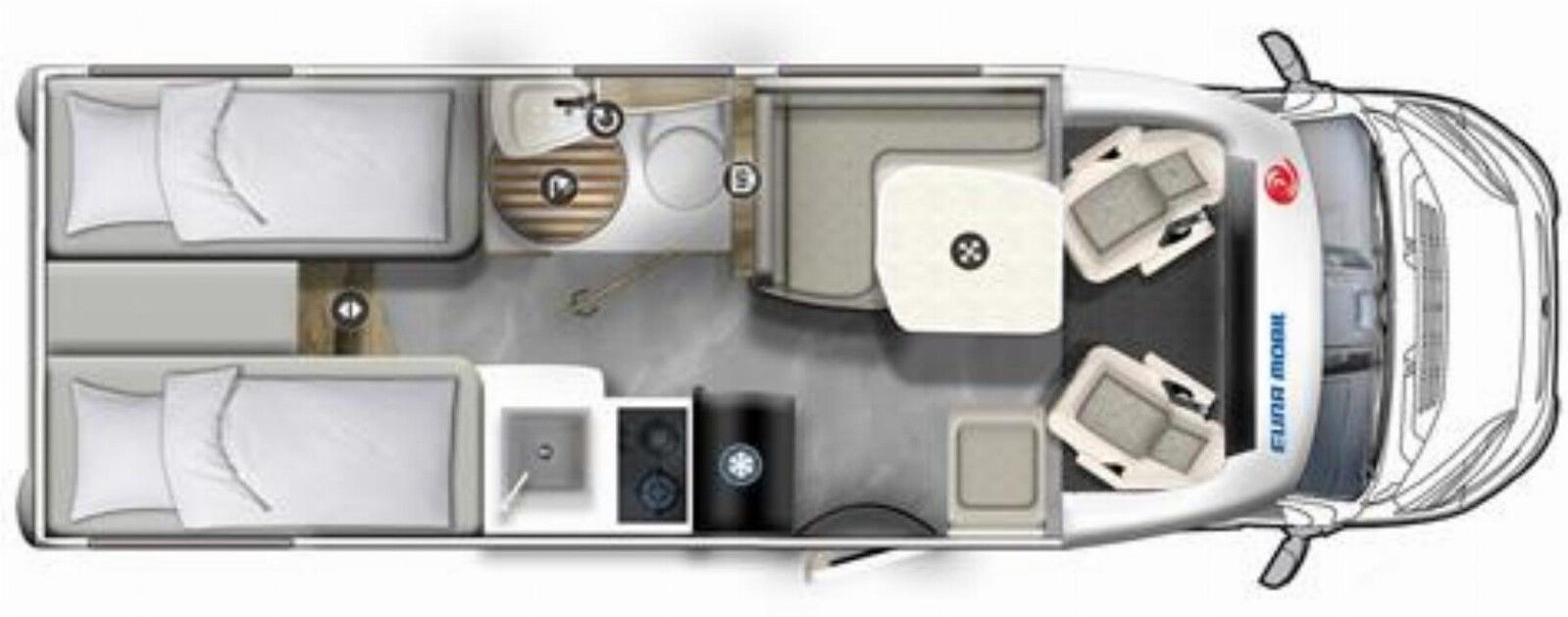 Fahrzeugabbildung Eura Mobil Profila T PT 660 EB RFK Dachklima Lithium 4,25t