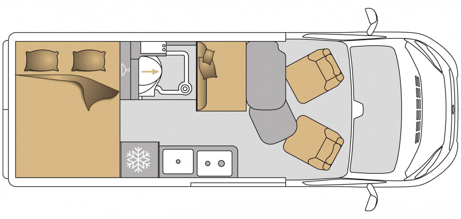 Fahrzeugabbildung Mooveo Van 60DB Auto. 160 PS Navi Markise Solar SAT TV