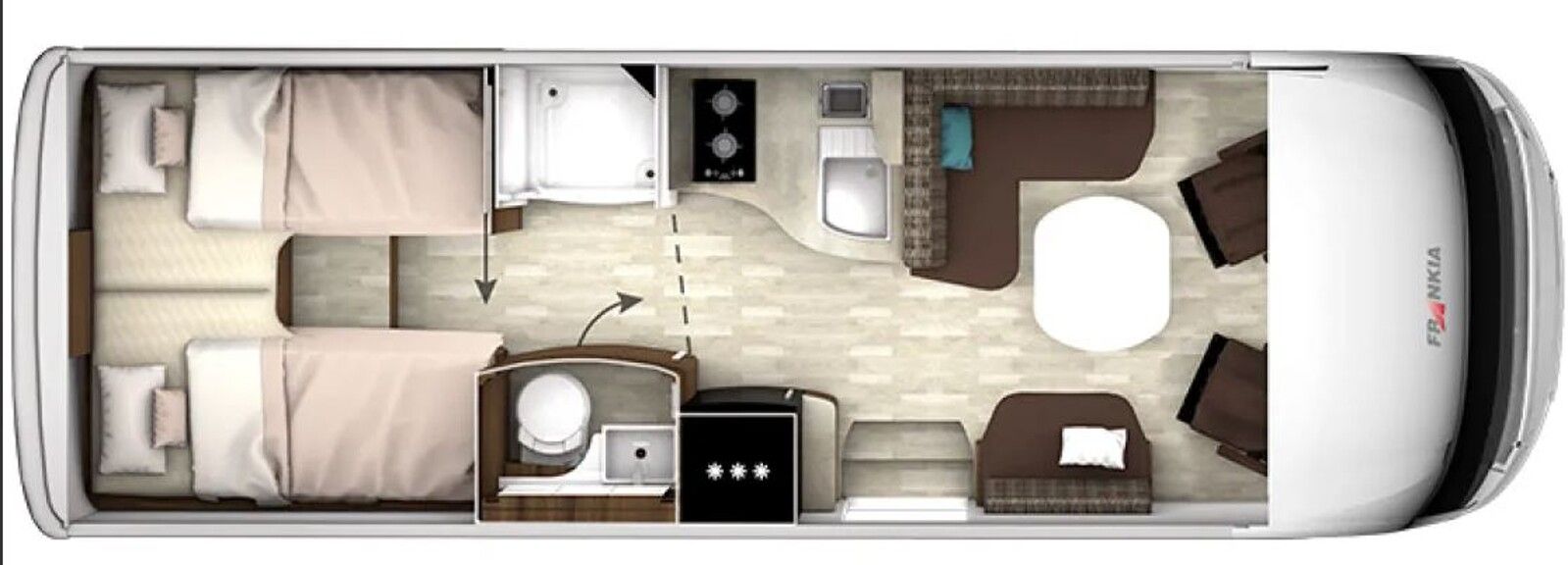 Fahrzeugabbildung Frankia M-Line T 7400 GD Exklusiv V6 3,0CDI SAT TV Alde