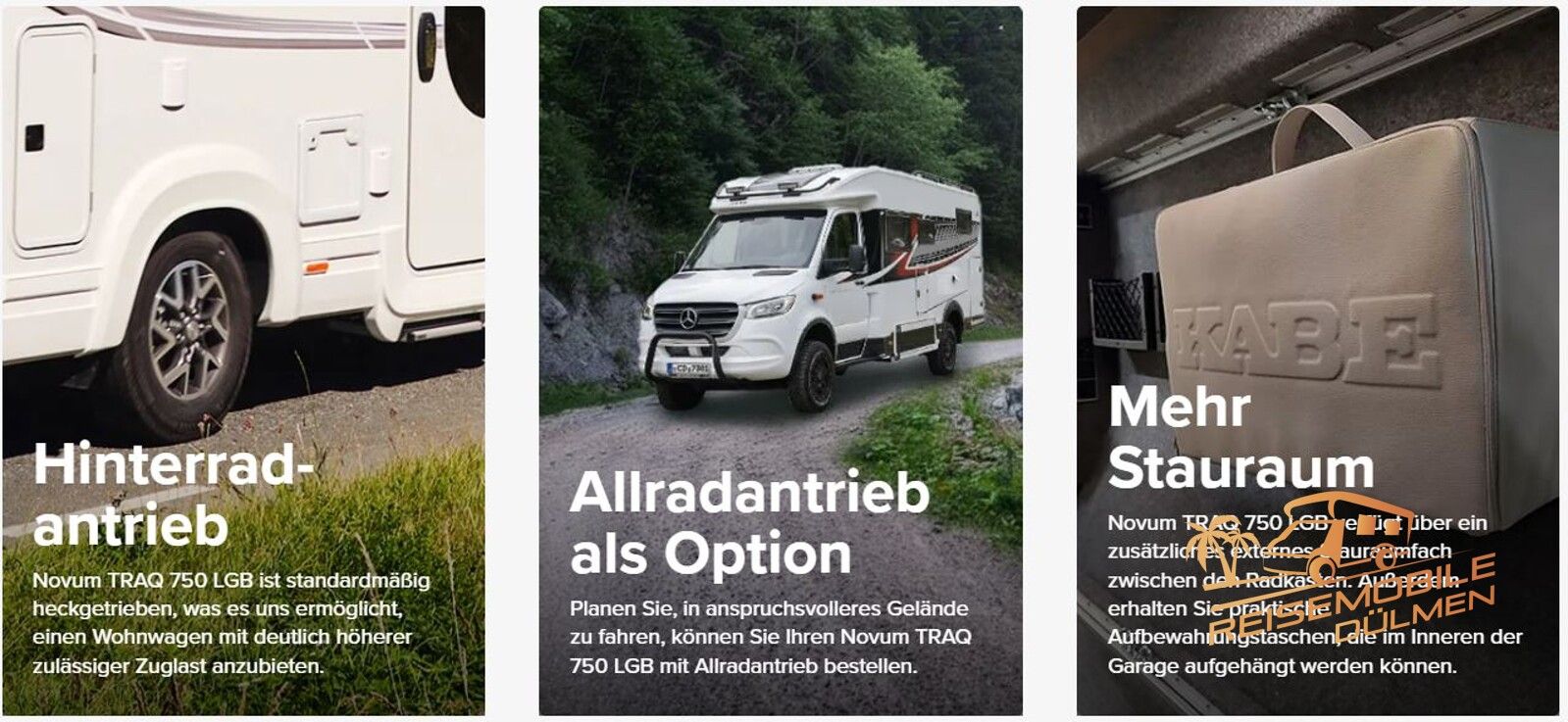 Fahrzeugabbildung Kabe Travel Master Novum TRAQ 750 LGB KONFIGURIERBAR