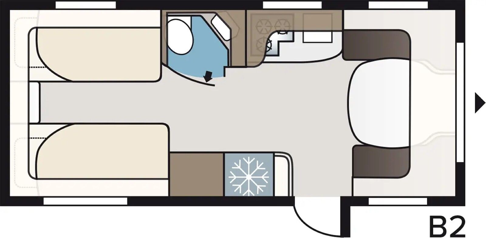 Fahrzeugabbildung Kabe Smaragd 540 GLE B2 FREI KONFIGURIERBAR