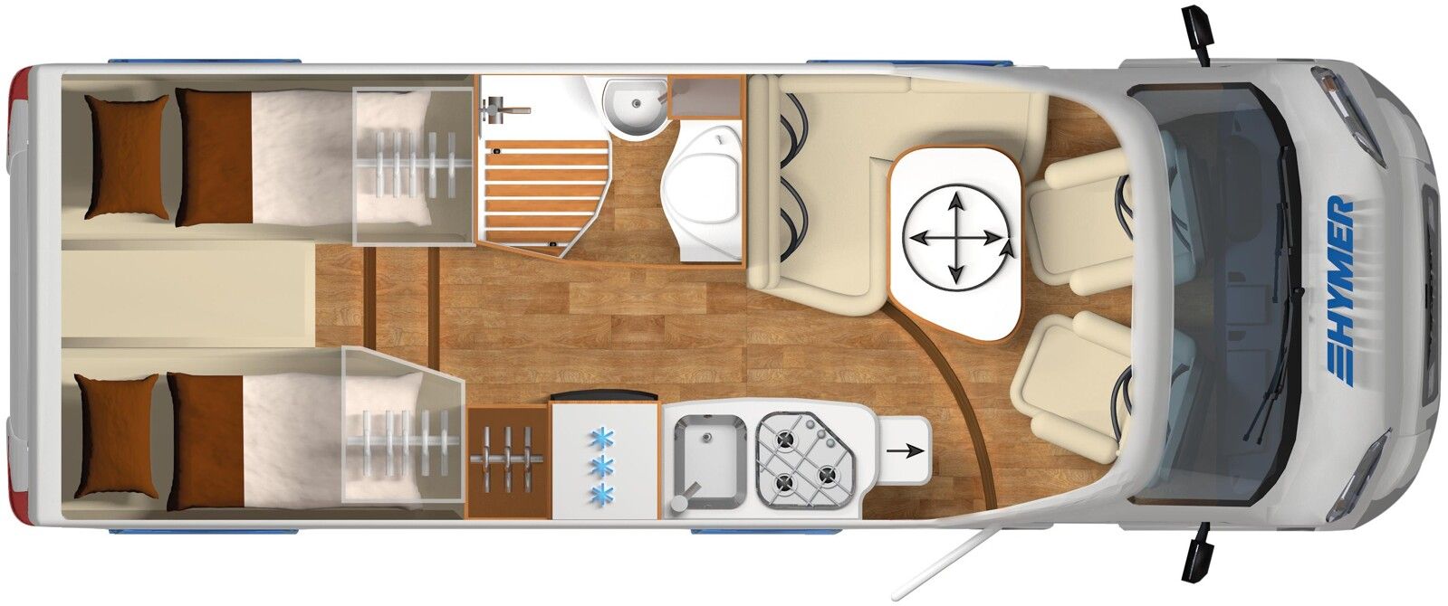 Fahrzeugabbildung HYMER / ERIBA / HYMERCAR Exsis-t 588 Navi RFK  Solar AHK SAT TV