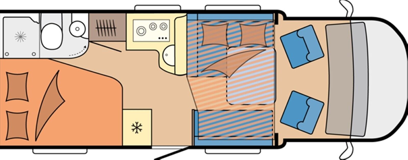 Fahrzeugabbildung Hobby OnTour T 700 FH TCombi6 DuoControl Paket-Safety