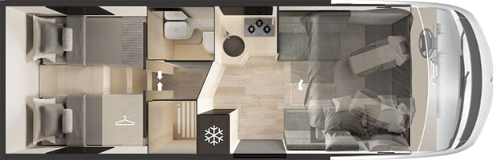 Fahrzeugabbildung Mobilvetta Kea I 86 TV AHK Solar Markise Auto. Navi RFK