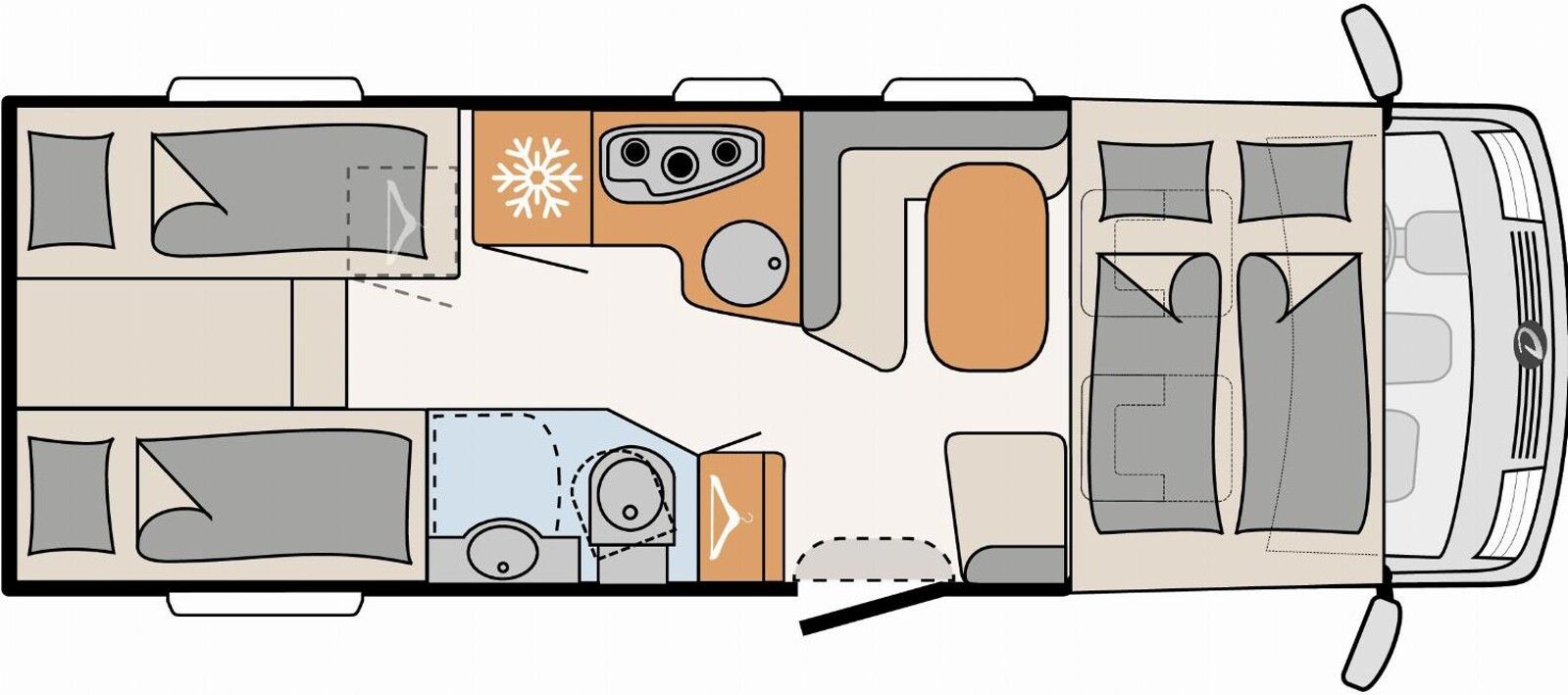 Fahrzeugabbildung Dethleffs Magic Edition I002 E&P Hubstütze ALDE SAT TV