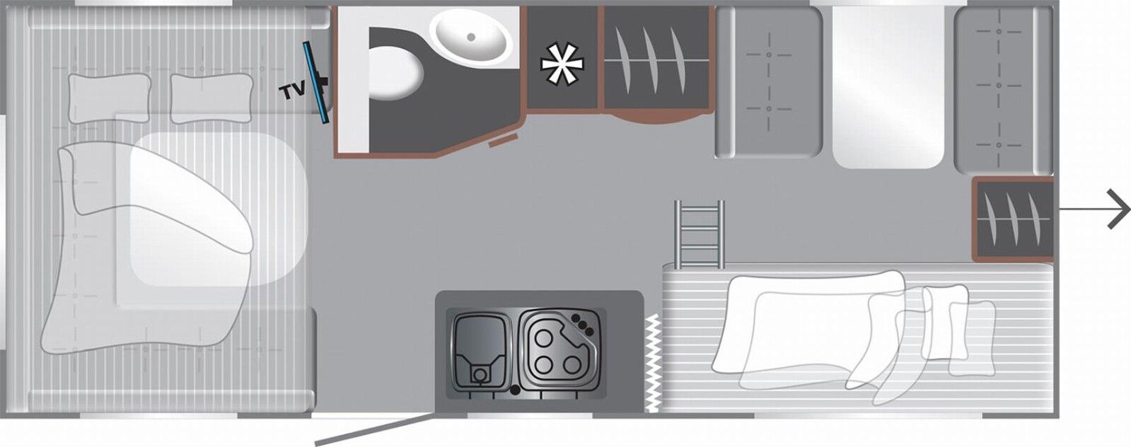 Fahrzeugabbildung LMC Style Lift 500 K Stockbetten Rundsitzgruppe