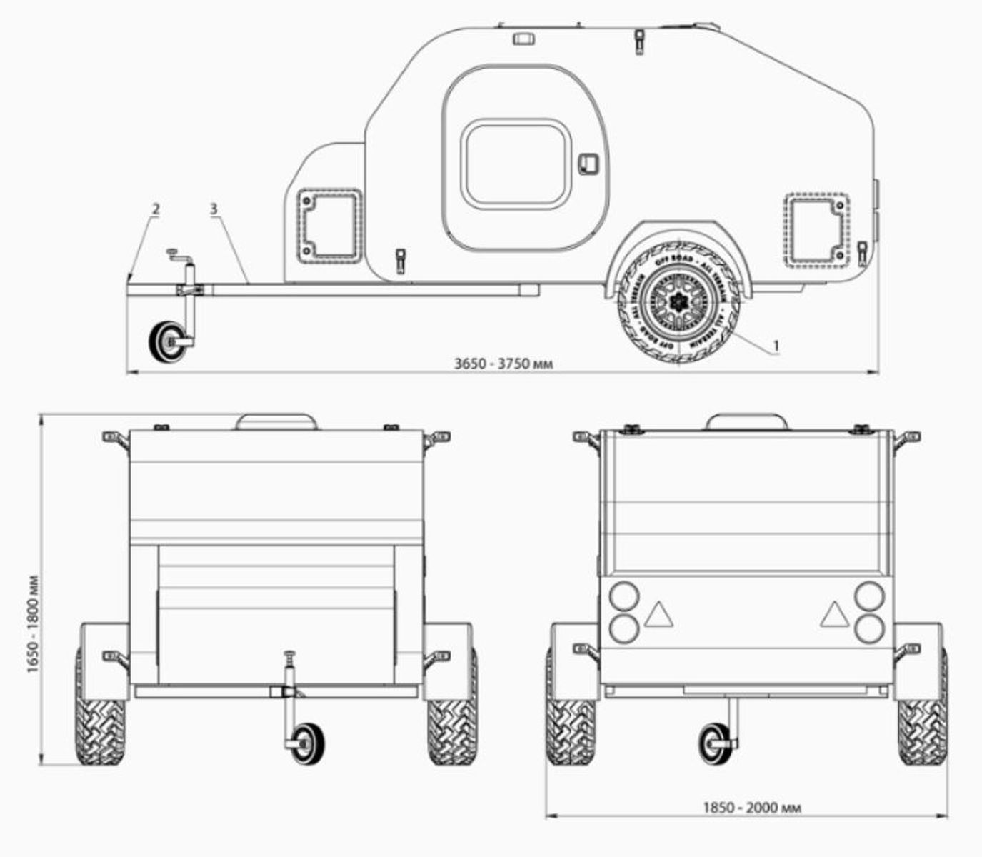 Fahrzeugabbildung Andere LifeStyle Camper X-Line Offroad Teardrop Expedit