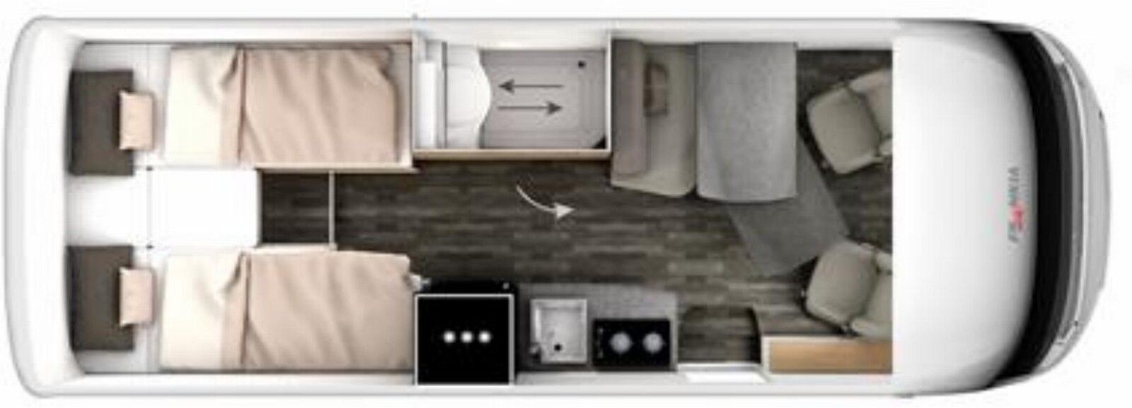 Fahrzeugabbildung Frankia Neo MI 7 GDK 4.5 t BLACK LINE TV SAT MBUX